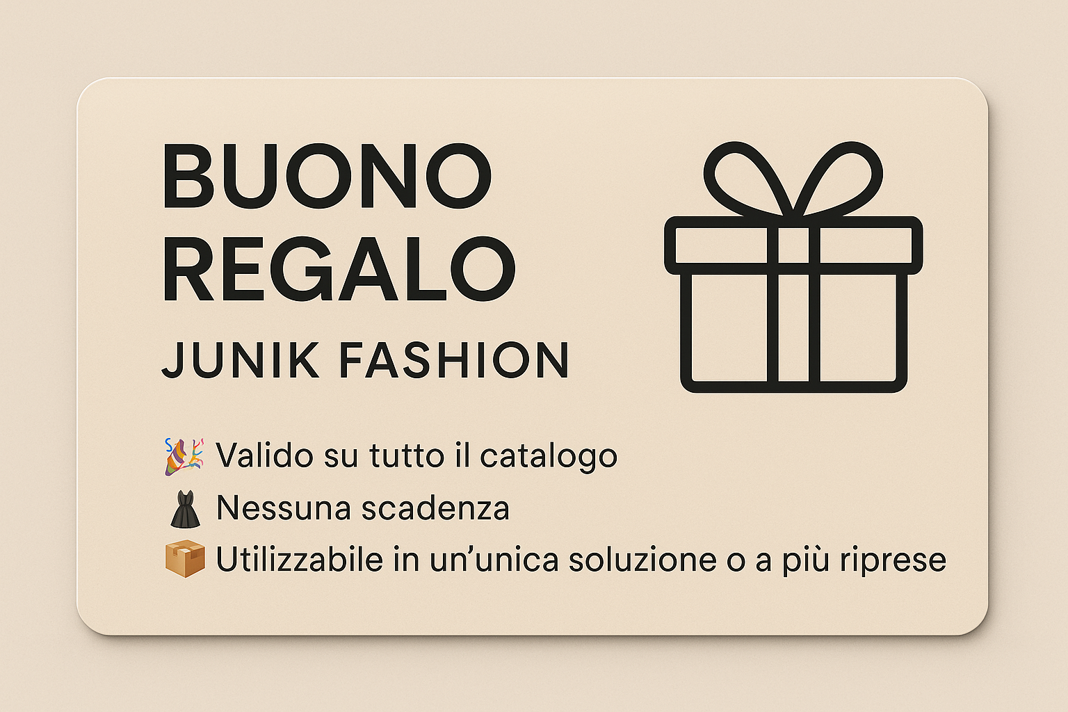 Junik Fashion Gift Card